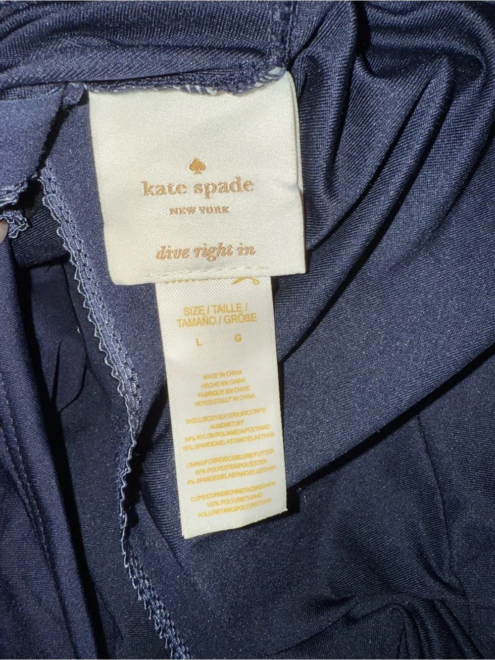 kate spade Black Strapless Bow One-Piece Swimsuit